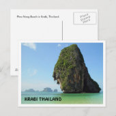 Krabi Thailand Postkarte (Vorne/Hinten)