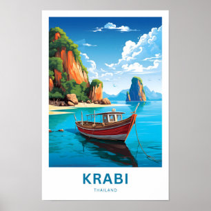Krabi Thailand Travel Print Poster