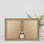 Krach das Schleiereule-Briefpapier Briefpapier (Stehend Vorderseite)