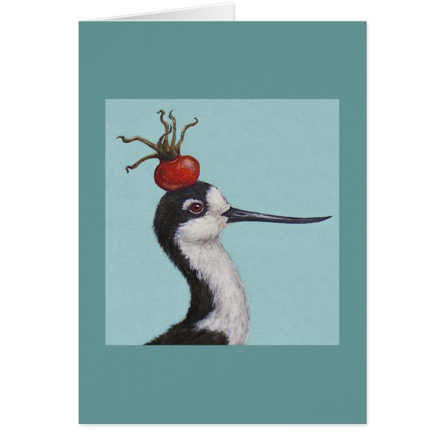 Krach die schwarze necked Stelzekarte (Vorne)