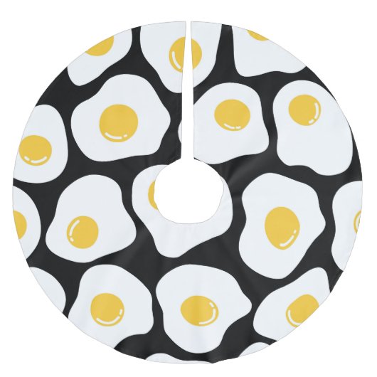Krächtige Eier: Vintag sonderbar. Polyester Weihnachtsbaumdecke (Vorderseite)