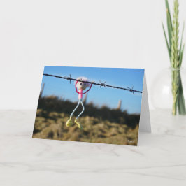 Krachtpatser meisje Fubby. Dankeskarte