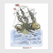 Kracken Transparent Aufkleber (Blatt)