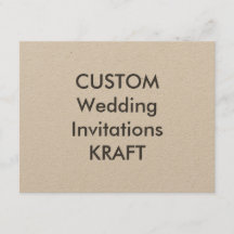 KRAFT 100lb 5,5" x 4,25" Einladungen für Hochzeite