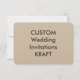 KRAFT 100lb 5 Zoll x 3,5 Zoll Hochzeitseinladungen Einladung