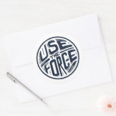 Kraft 2 einsetzen runder aufkleber (Umschlag)