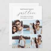 Kraft 4 Fotokollage Nichts Extravagant nur Liebe Save The Date (Vorne/Hinten)