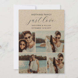 Kraft 4 Fotokollage Nichts Extravagant nur Liebe Save The Date