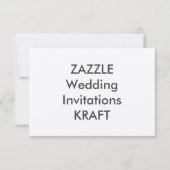 KRAFT 5" x 3,5" Einladungen für Hochzeiten (Vorderseite)
