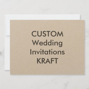KRAFT 7,5" x 5,5" Hochzeitseinladungen Einladung