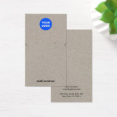 Kraft-Add-Logo-Kette und Earring-Display-Karte (Schreibtisch)