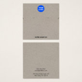 Kraft-Add-Logo-Kette und Earring-Display-Karte (Vorne & Hinten)