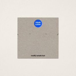 Kraft-Add-Logo-Kette und Earring-Display-Karte