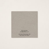 Kraft-Add-Logo-Kette und Earring-Display-Karte (Rückseite)