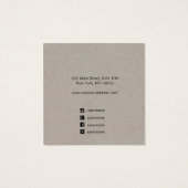 Kraft Add Logo Pendant Nekklace Square Display (Rückseite)