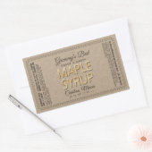 Kraft-Ahornsirup-Rectangle mit Nutrition Fakten Rechteckiger Aufkleber (Umschlag)