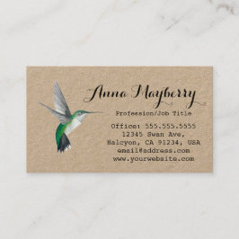 Kraft Allen's Hummingbirds Business Card Visitenkarte