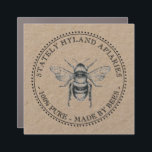 Kraft APIARY MAGNET 100% PUR DURCH BIES Honig<br><div class="desc">Simuliertes Kraft-Logo mit Vintager Honigbiene</div>