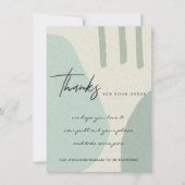 KRAFT AQUA BLUE ABSTRAKT CORPORATE Business LOGO Dankeskarte (Vorderseite)