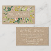 Kraft aus australischen Frühlingsblöcken Visitenkarte (Vorne/Hinten)