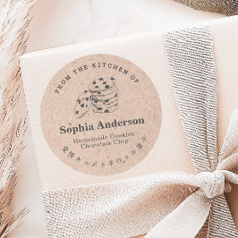 Kraft aus der Küche des Chocolate Chip Cookie Runder Aufkleber