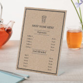 Kraft Background Minimalistisch Café Just Coffee M Sockelschild (In Situ)