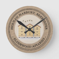 Kraft Beekeeper's Shop Clock mit 3 Bienenstöcken