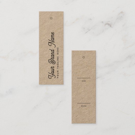 Kraft Benutzerdefinierte Markierungen für den Einz Mini Visitenkarte (Vorne/Hinten)