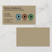 Kraft-Beruflich-Optometriker-Augenbälle Optometrie Visitenkarte (Vorne/Hinten)