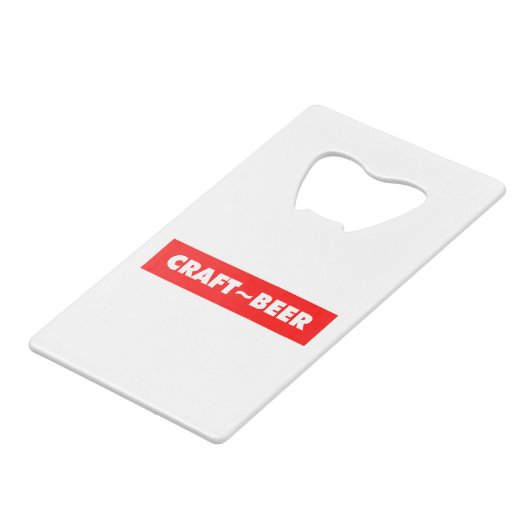 KRAFT~BIER GELDBEUTEL FLASCHENÖFFNER (Vorderseite Schrägansicht)