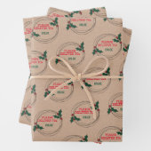 Kraft Bitte geben Sie an, Weihnachten nach Maß Geschenkpapier Set (Beispiel)