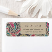 KRAFT BOHO TRIBAL IKAT PINK AQUAMARIN ADRESSE ETIK (Insitu)