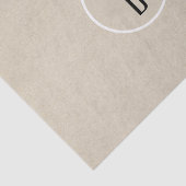 Kraft Braun Chic Monogramm Buchstabe Initial Rusti Seidenpapier (Ausschnitt)