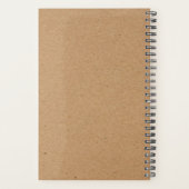 Kraft Brown Pickleball Personal Weekly Planer (Rückseite)