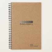 Kraft Brown Pickleball Personal Weekly Planer (Vorderseite)