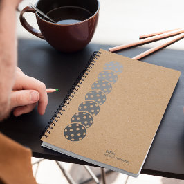 Kraft Brown Pickleball Personal Weekly Planer