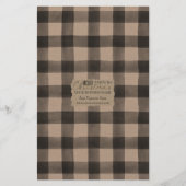 Kraft Buffalo Karo Soap Wrap Paper Sheet - Satin (Vorderseite)