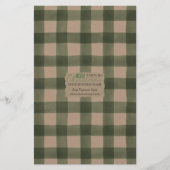 Kraft Buffalo Karo Soap Wrap Paper Sheet - Satin (Vorderseite)