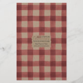 Kraft Buffalo Karo Soap Wrap Paper Sheet - Satin (Vorderseite)