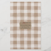 Kraft Buffalo Karo Soap Wrap Paper Sheet - Satin (Vorderseite)