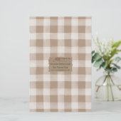 Kraft Buffalo Karo Soap Wrap Paper Sheet - Satin (Stehend Vorderseite)