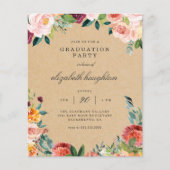 Kraft Burgundy Pink Bläserstudium Party (Vorderseite)