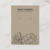 KRAFT CACTUS ERFOLGREICHE FOLIAGE EARRING-ANZEIGE VISITENKARTE (Vorderseite)