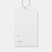 Kraft Chic Rustikale Kalligrafie Holly Jolly to Fr Geschenkanhänger (Rückseite)