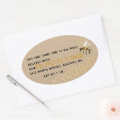 Kraft Comb Honey in Rectangle, Circle, Square oder Ovaler Aufkleber (Umschlag)