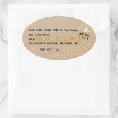 Kraft Comb Honey in Rectangle, Circle, Square oder Ovaler Aufkleber (Tasche)