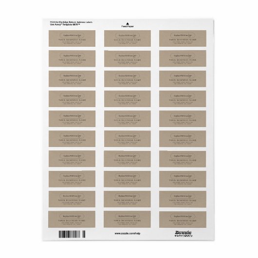 Kraft Custom Long Horizontal Thread Company Logo (Vorne)