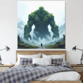 „Kraft der Erde – Der uralte Steingigant“ Leinwanddruck (Insitu (Schlafzimmer))