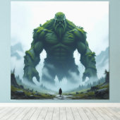 „Kraft der Erde – Der uralte Steingigant“ Leinwanddruck (Insitu (Holzboden))