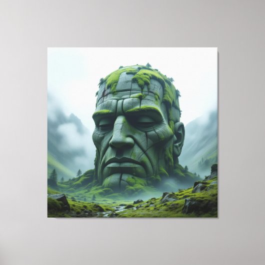 „Kraft der Erde – Der uralte Steingigant“ Leinwanddruck (Vorderseite)